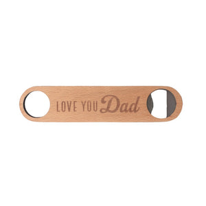 Father's Day Love Wooden Bottle Opener