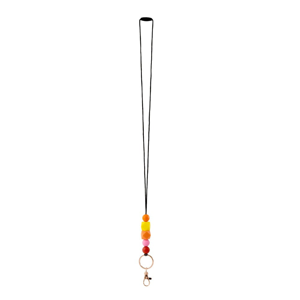Silicon Beaded Lanyard Asst [des:sunrise]