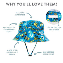 Load image into Gallery viewer, Out &amp; About Construction Drawstring Hat [siz:3-6 Yrs]
