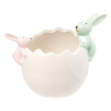 Load image into Gallery viewer, Easter Bunny Bowl Green And Pink
