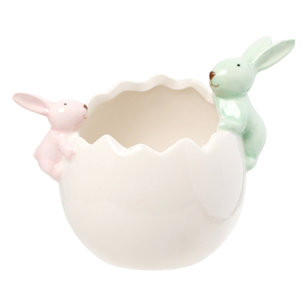 Easter Bunny Bowl Green And Pink