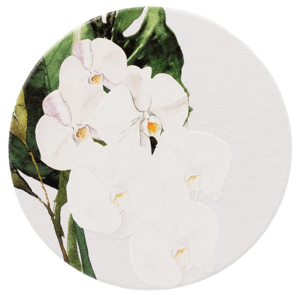 Greenhouse Pansy Ceramic Coaster