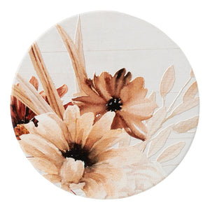 Home Sweet Home Ceramic Coaster - Floral 