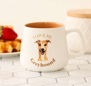 I Love My Greyhound Mug
