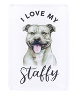 Pet Lovers Magnet- Staffy