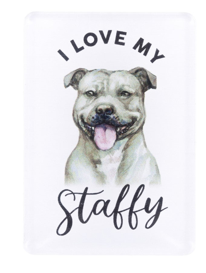 Pet Lovers Magnet- Staffy