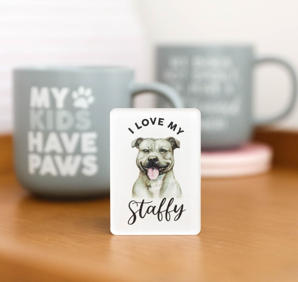 Pet Lovers Magnet- Staffy