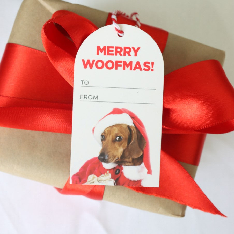 Christmas Woofmas Set Of 6 Gift Tags 