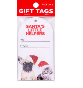 Christmas Helpers Set Of 6 Gift Tags 