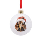 Christmas Round Bauble Dachshund