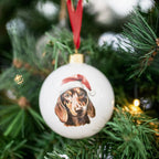 Christmas Round Bauble Dachshund
