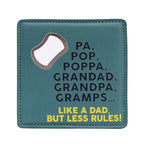 Fathers Day - Pop Bottle Opener Coaster 