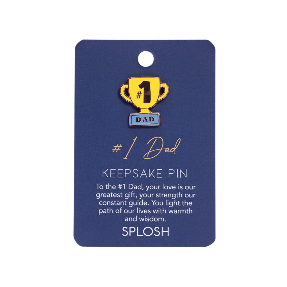 Fathers Day #1 Dad Keepsake Pin 