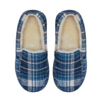 Men's Moccasin Navy Plaid [siz:45-46]