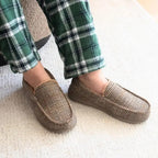 Men's Moccasin Brown Plaid [siz:43-44]