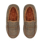 Men's Moccasin Brown Plaid [siz:45-46]