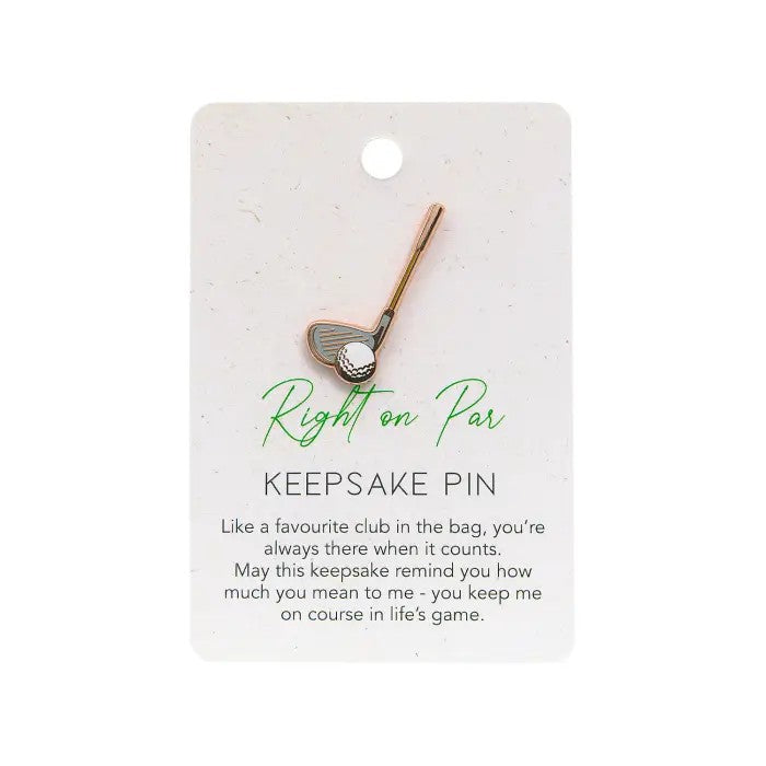 Keepsake Pin - Champions Of Live Right On Par