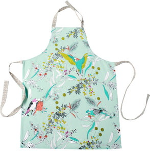 Australian Dawn Chorus - Organic Cotton Apron (n/b)
