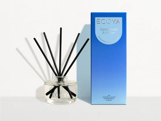 Ecoya Sandalwood & Amber Mini Reed Diffuser 