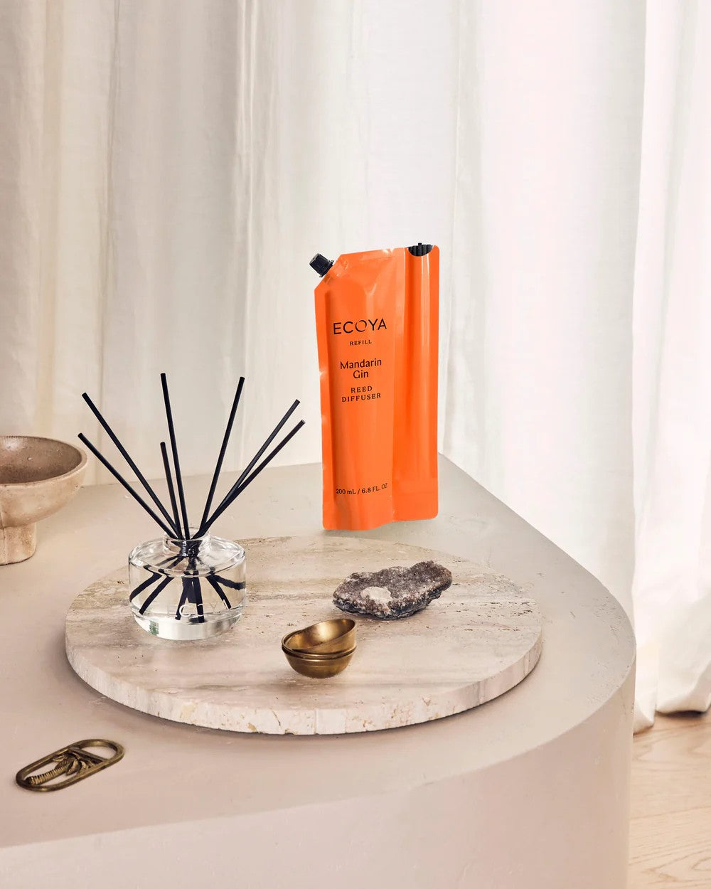 Ecoya Mandarin Gin Reed Diffuser Refill