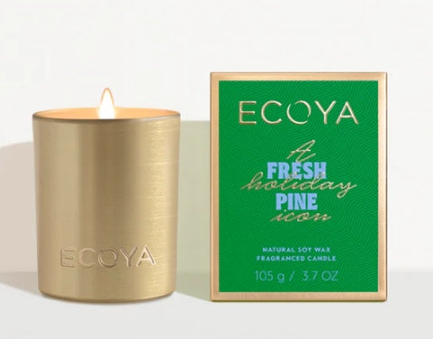 Ecoya Holiday Collection Mini Candle - Fresh Pine