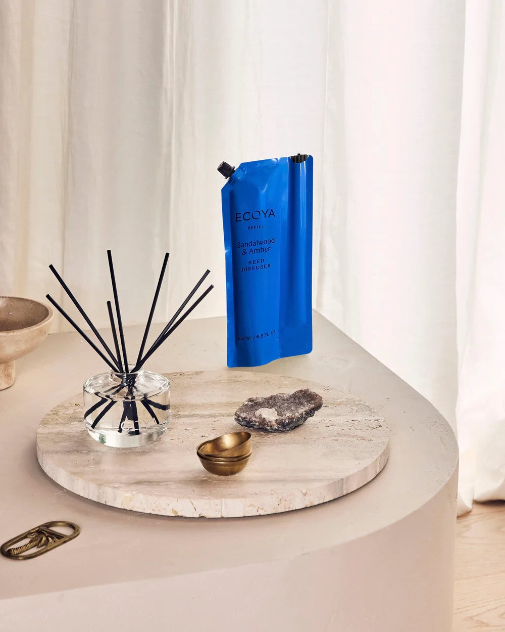 Ecoya Diffuser Refill - Sandalwood & Amber