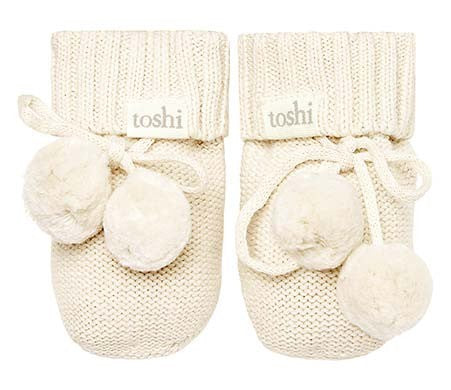 Organic Marley Booties - Cream [siz:00]