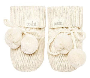 Marley Cream Organic Booties [siz:00]