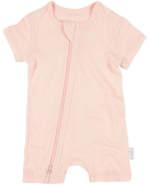 Organic Onesie Short Sleeve Blush [siz:000]