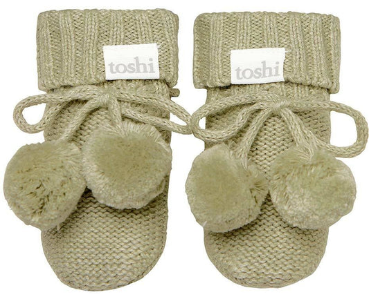 Marley Olive Organic Booties [siz:000]