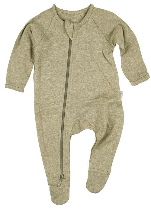Olive Dreamtime Organic Long Sleeve Onesie [siz:00]
