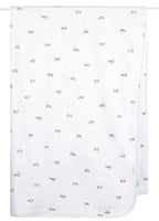 Mr Tractor Print Knit Wrap