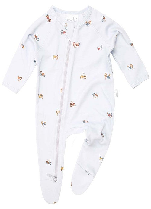 Mr Tractor Long Sleeve Onesie [siz:0]