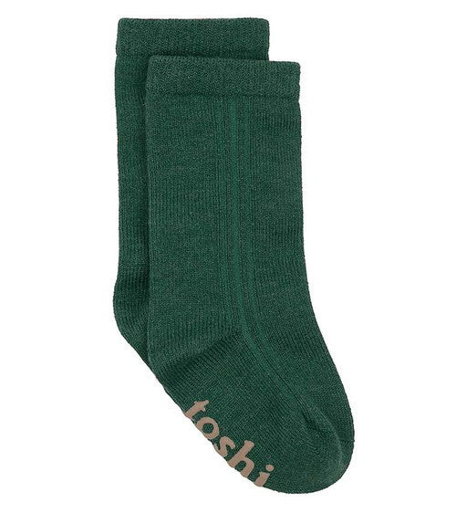 Organic Knee High Socks - Dreamtime Ivy [siz:3-6 Months]