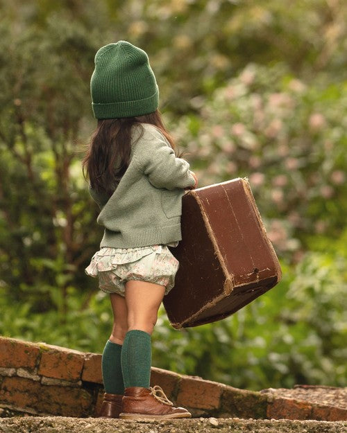 Organic Knee High Socks -dreamtime Ivy [siz:1-2 Years]