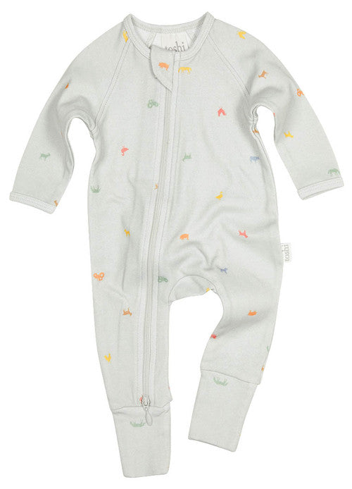 Onesie Long Sleeve Classic - Barn Buddies Ash [siz:1]