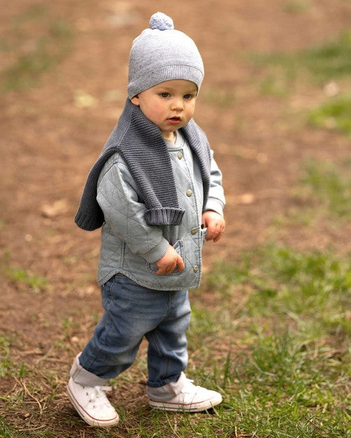 Organic Beanie Love - Ocean [siz:xxs]