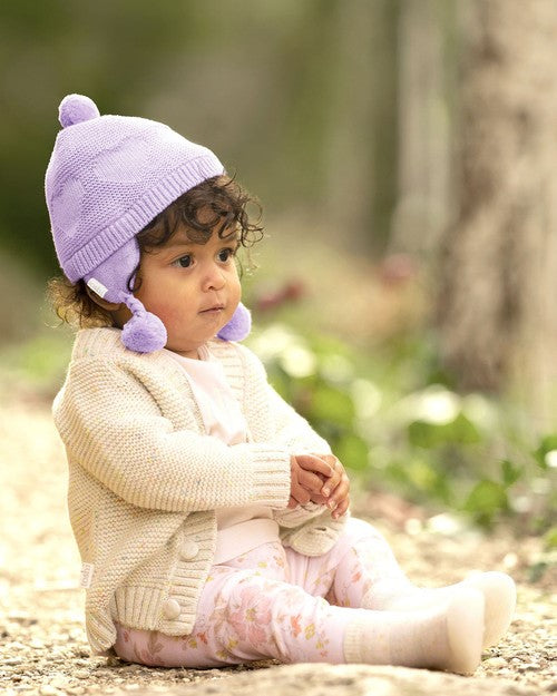 Organic Earmuff Heart - Amethyst [siz:s]