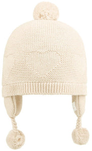 Organic Earmuff Heart - Feather [siz:s]