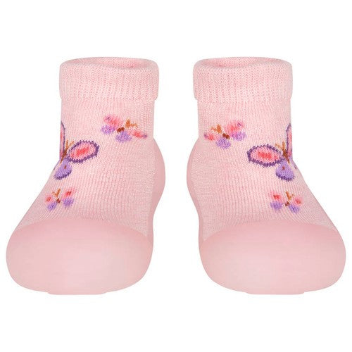 Organic Hybrid Walking Socks Jacquard Butterfly Bliss [siz:12-18]