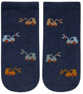 Organic Socks Ankle Jacquard Earthmover [siz:6-12 Months]