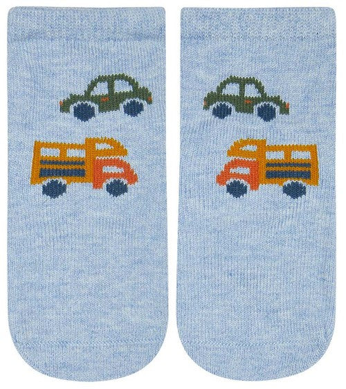 Organic Socks Ankle Jacquard Road Trip [siz:0-6m]