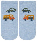 Organic Socks Ankle Jacquard Road Trip [siz:6-12 Months]