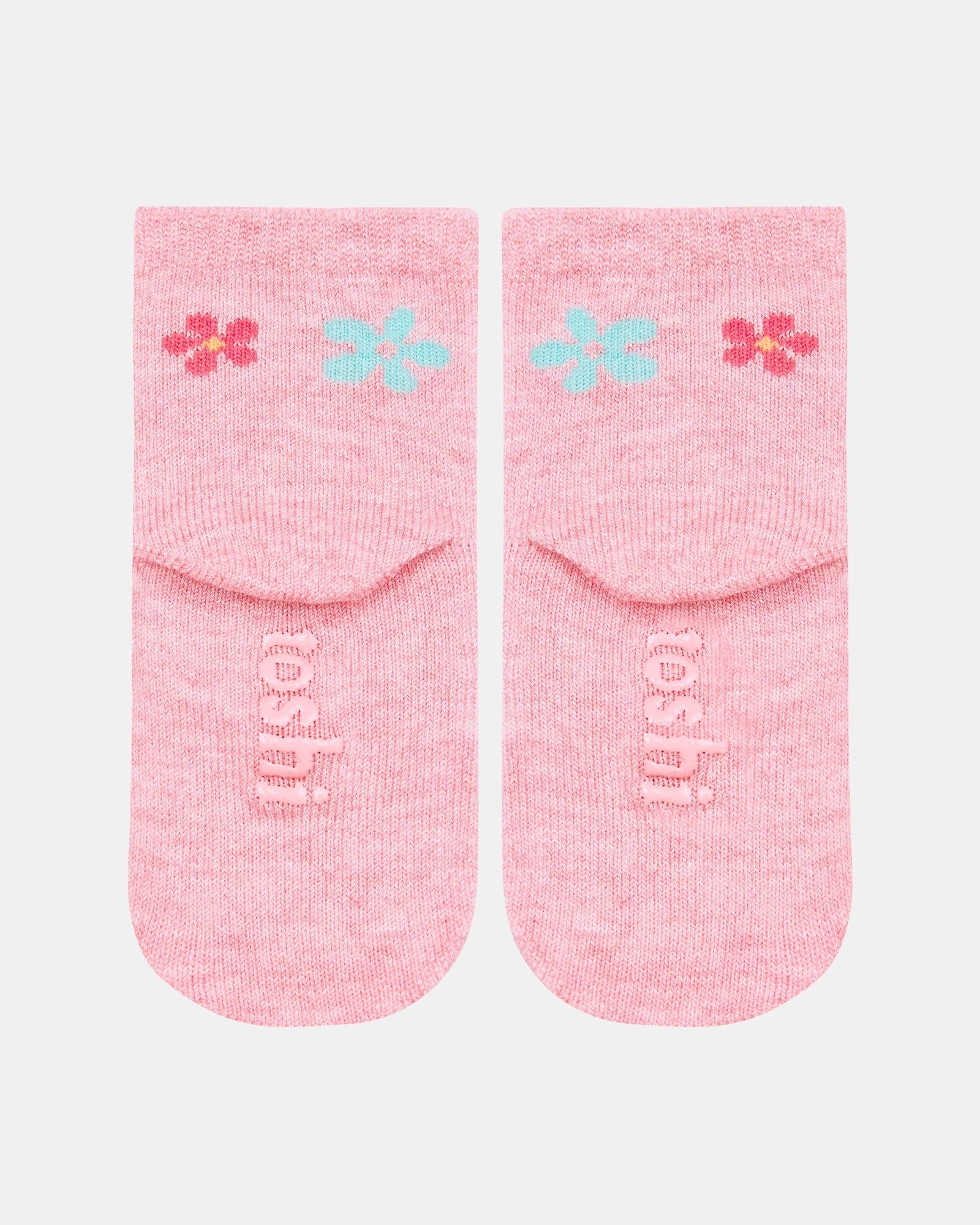 Organic Socks Ankle Jacquard - Daisy [siz:1-2y]