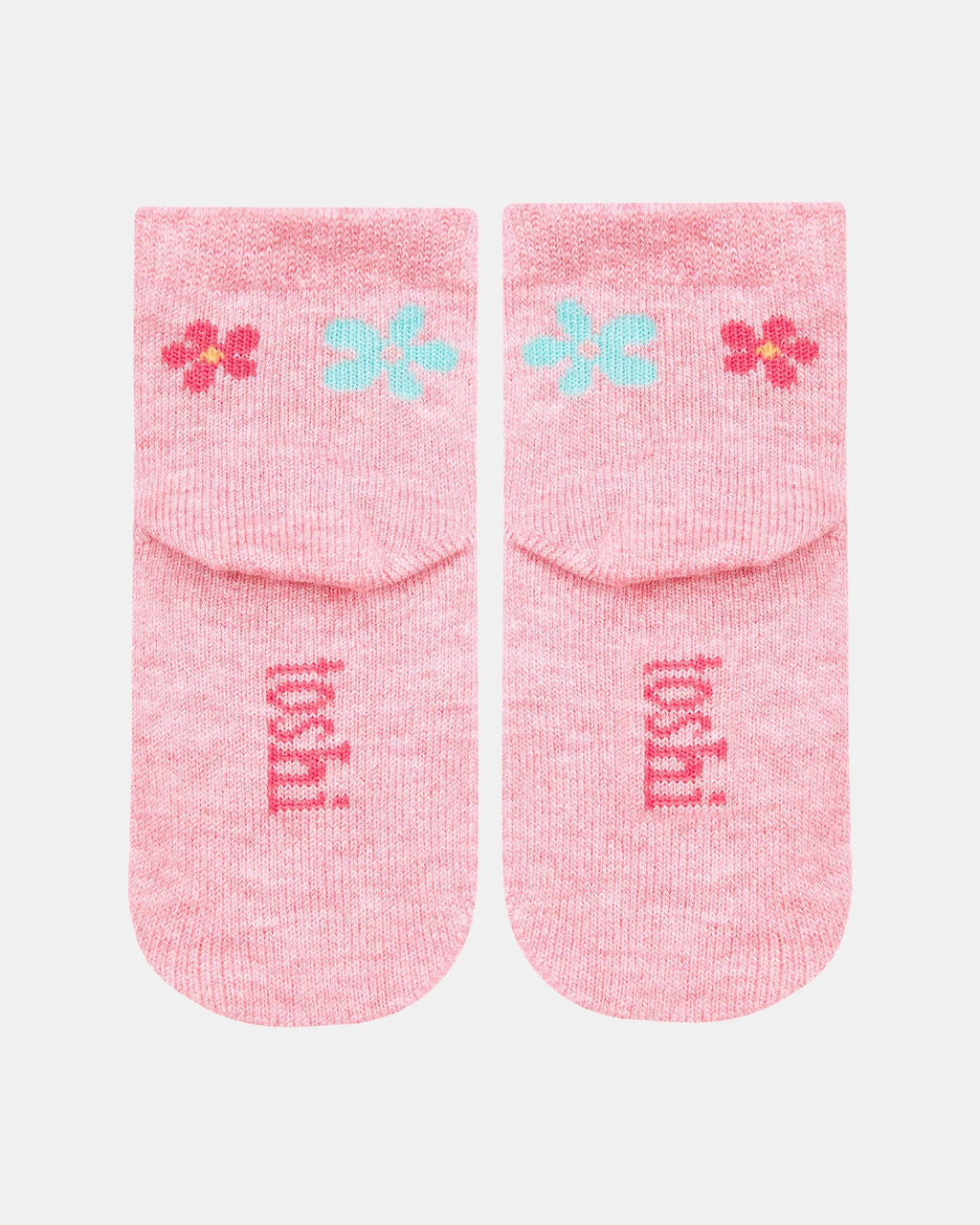 Organic Socks Ankle Jacquard - Daisy [siz:0-3]