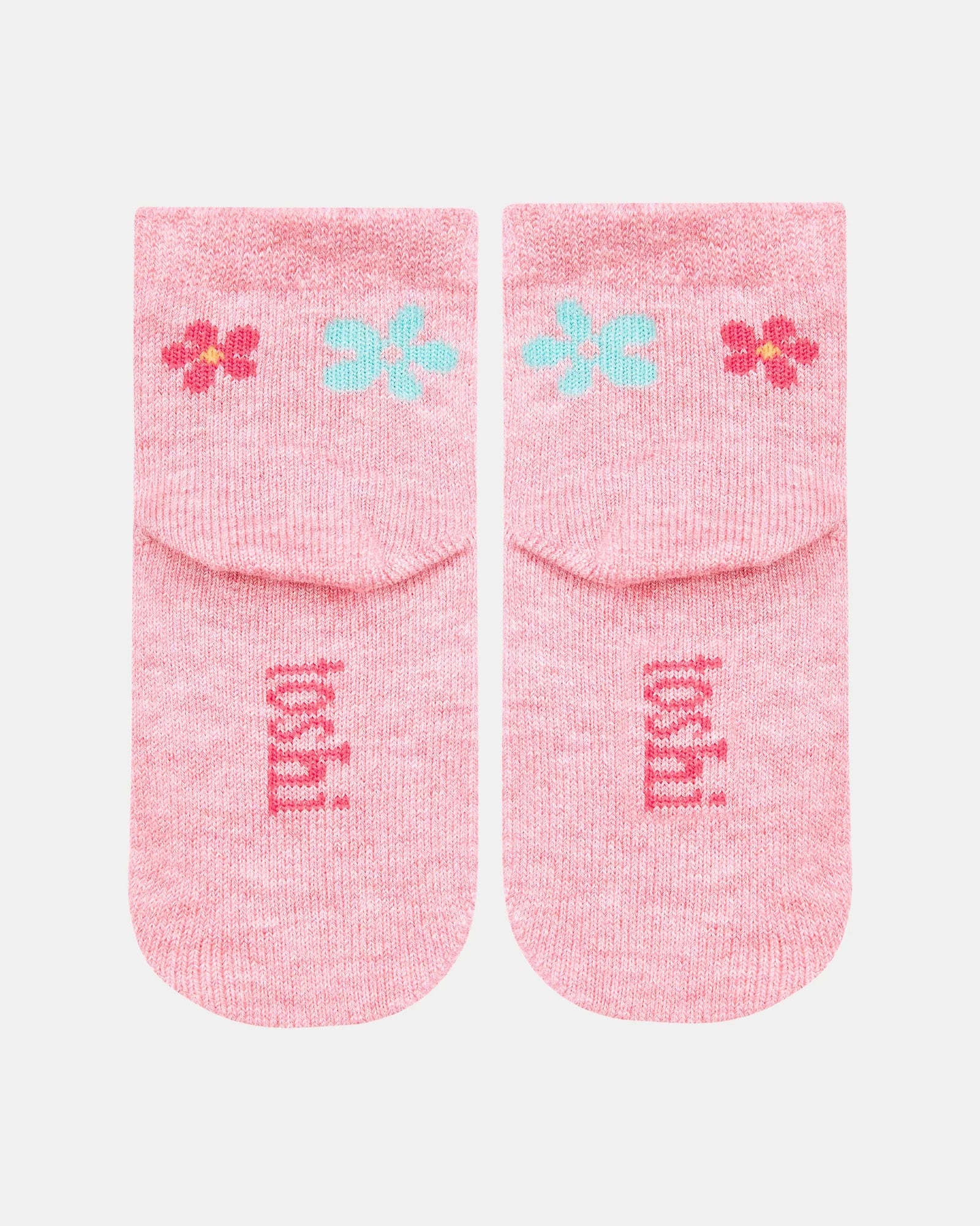 Organic Socks Ankle Jacquard - Daisy [siz:0-3]