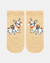 Load image into Gallery viewer, Organic Socks Ankle Jacquard - Frenchie [siz:0-3m]
