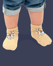 Load image into Gallery viewer, Organic Socks Ankle Jacquard - Frenchie [siz:3-6m]

