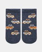 Organic Socks Ankle Jacquard - High Country [siz:1-2 Yrs]