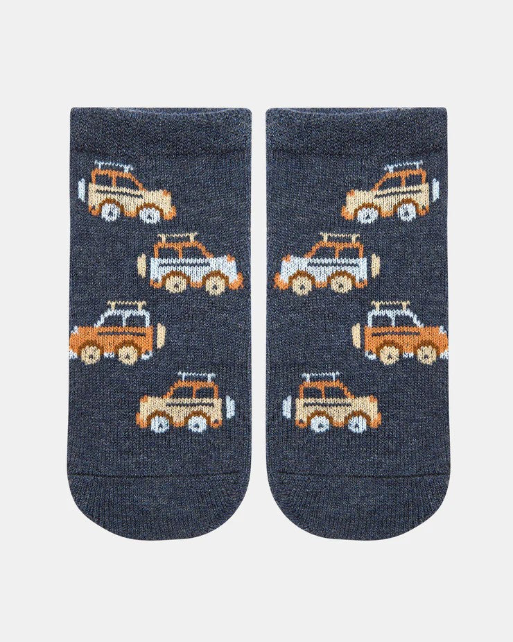 Organic Socks Ankle Jacquard - High Country [siz:0-3m]